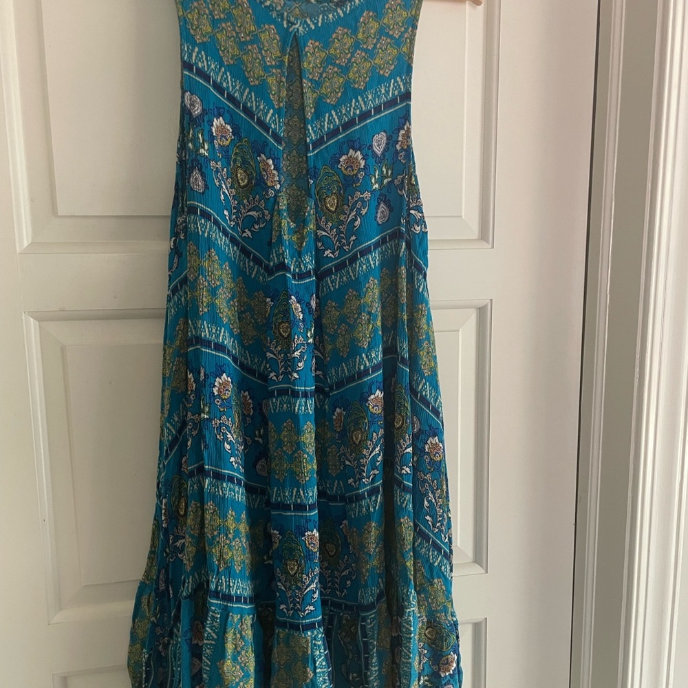 Blue Patterned Dress - Picture 3 of 6